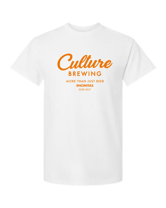 Script Culture Logo Tee - White