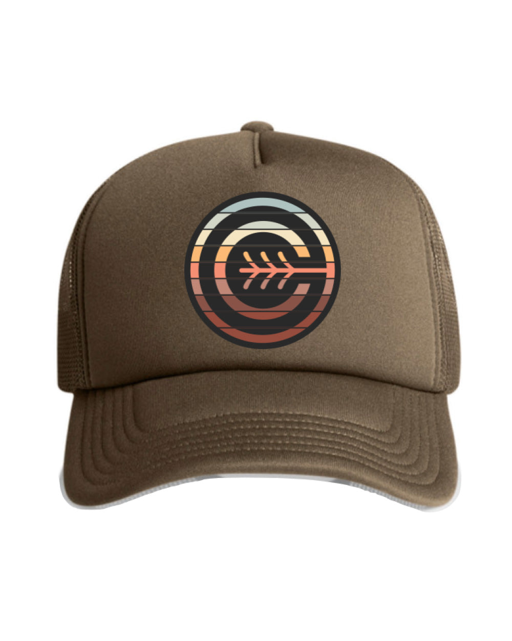 Culture Large Patch Trucker Cap - Brown